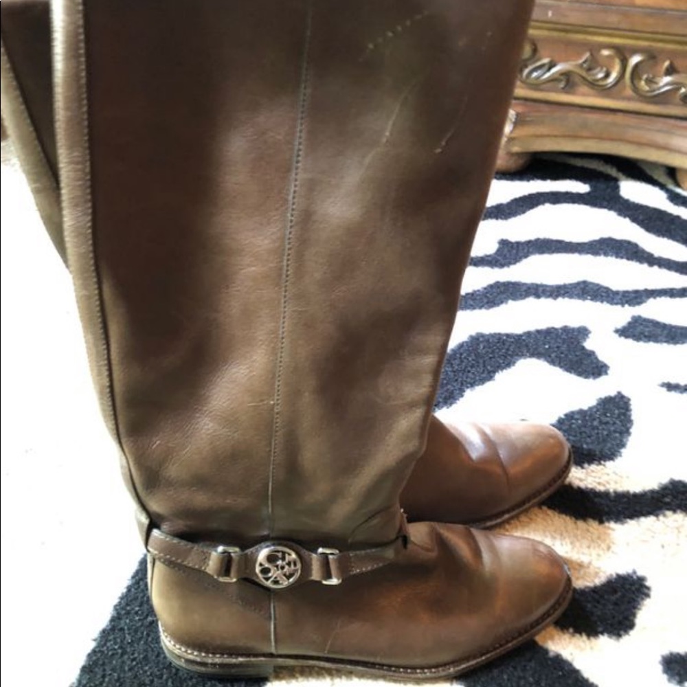 Coach Mysie leather riding boots - Picture 3 of 6